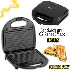 IMACO - Sandwichera Grill 02 Panes - ISG1057