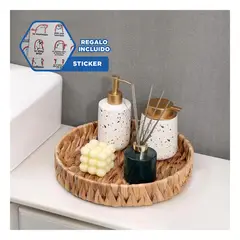 GENERICO - Cesta Funcional de Color Mostaza Y+Regalo Stickers