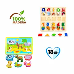 EDUCA - Pack Didáctico de Rompecabezas en Alto Relieve MOD2