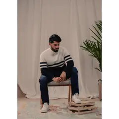 ESTIVANELI - Sweater Tejido Cuello Tortuga con Zipper