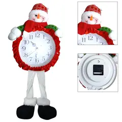 GENERICO - RELOJ NAVIDEÑO PAPA NOEL MUNECO DE NIEVE