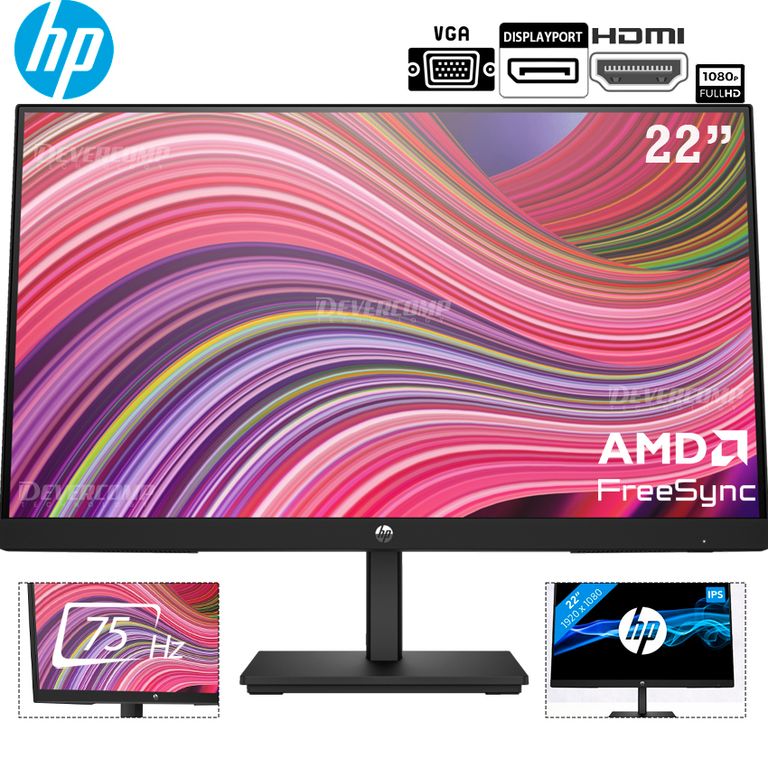 Monitor V22i G5 22' Full HD IPS 75Hz HDMI DP