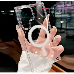 GENERICO - Case protector Samsung Galaxy S25 Ultra con Magsafe - Claro resistente