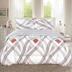CASATEX - EDREDÓN TELA CON TELA CON DISEÑO 2 PLZ