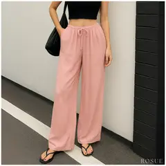 ROSUE - Pantalón Holgado Fresco Mujer Viena