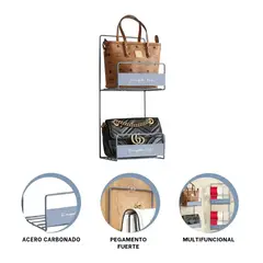 GENERICO - Pack2 Organizador para Bolsos en Azul Y+Papel de Regalo