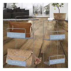 GENERICO - Pack4 Ordenador para Carteras y Mochilas en Azul