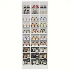 MUEBLES CRISOSTOMO - Zapatera de Melamina Blanco 65cm