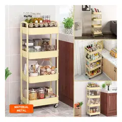 GENERICO - Organizador con Ruedas y Asas Amarillo Y+Ligas de Regalo