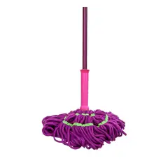 GENERICO - Pack2 Trapeador Giratorio con Autoexprimidor en Fucsia