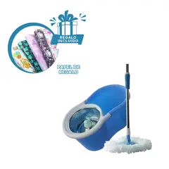 GENERICO - Pack12 Mopa y Tina de Facil Uso en Azul Y+Regalo Stickers