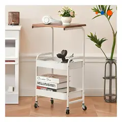 GENERICO - Pack4 Repisa para Ordenar Cuarto en Blanco Y+Papel de Regalo