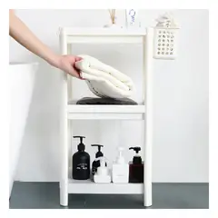 GENERICO - Pack4 Organizador Elegante de Almacen 3 Niveles en Blanco