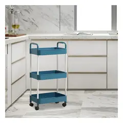 GENERICO - Pack2 Estante Plastificado en Azul Y+Papel de Regalo