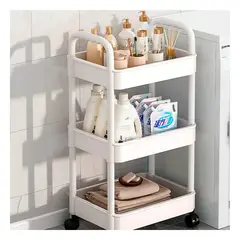 GENERICO - Pack4 Estanteria Practica Color Blanco Y+Papel de Regalo