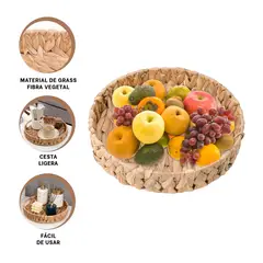 GENERICO - Pack12 Cesta para Accesorio Decorativo en Color Mostaza