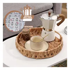 GENERICO - Pack12 Canasta para Organizar en Mostaza Y+Regalo Stickers