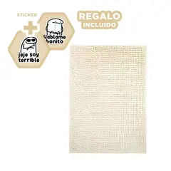 GENERICO - Tapete Absorbente para Damas en Crema Y+Regalo Stickers
