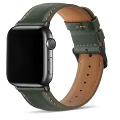 GENERICO - Correa Cuero Luxury para Apple Watch 42mm - Verde