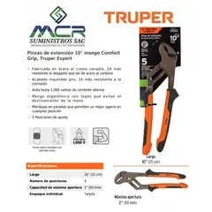 TRUPER - ALICATE AISLADO 1000V PICO LORO 10” 25cm