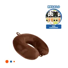 GENERICO - Almohada Dona de Cuello con Gancho Marron Y+Ligas de Regalo