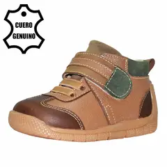 BRUNO KIDS - ZAPATO PIBE PARA NIÑO DE CUERO NATURAL PRIMEROS PASOS