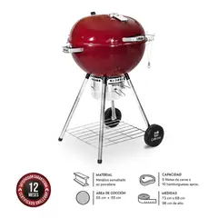GRILLCORP - Parrilla Sheriff 22 Rojo