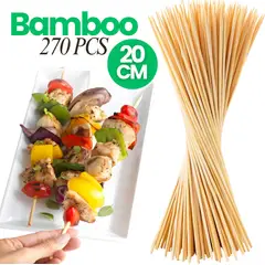 SM - BROCHETAS DE BAMBÚ DE 20 CM - 3 PACK 270PCS