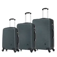 DUKAP - Set de Maletas Juego de 3 Royal Verde Oscuro