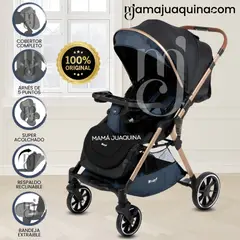 BABY - Coche Maleta de Lujo «WIN» con Bandeja de Comer Blue