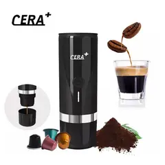 GENERICO - CERA+ Máquina de café Espresso Portátil PCM01 Negro