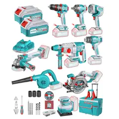 TOTAL TOOLS - Super Combo Inalámbrico 9 en 1 Super Pro Total