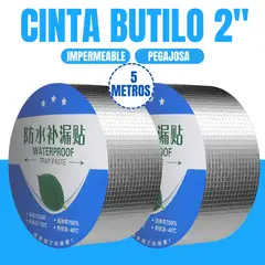 SM - CINTA DE BUTILO IMPERMEABLE DE REPARACION 2" X 5 METROS
