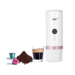 GENERICO - CERA+ Máquina de café Espresso Portátil PCM03 Blanco