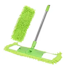 GENERICO - Pack4 Limpiador Plano con Microfibra en Color Verde