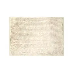 GENERICO - Pack2 Tapete para el Hogar Rectangular Microfibra Crema