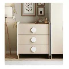 TU MESITA - Cómoda Infantil Willy color BlancoSonoma 3 cajones