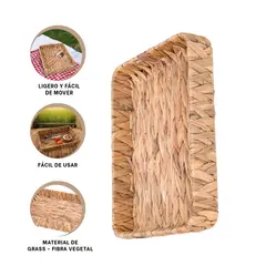 GENERICO - Pack6 Centro de Mesa Tejido con Asas Y+Papel de Regalo