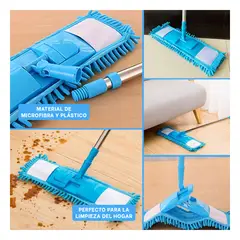 GENERICO - Trapedor Rectangular de Microfibra Suave en Celeste