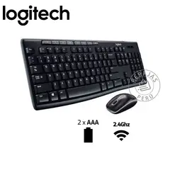 LOGITECH - Combo Teclado y Mouse Inalámbrico MK270 Wireless USB Negro