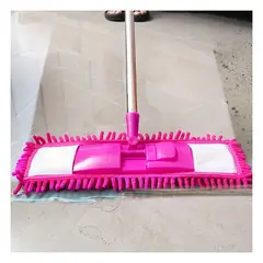 GENERICO - Pack12 Trapedor de Microfibra Rectangular en Fucsia