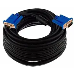 GENERICO - Cable Vga Macho A Macho 10 Mts Doble Filtro 15 Pines Calidad
