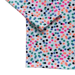 RED CARROT - Polo para nadar niña lycra blanco lunares