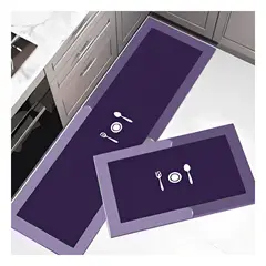 GENERICO - Pack4 Alfombrillas Comodas para Hogar en Color Morado