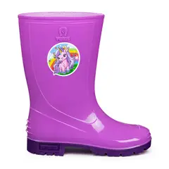 VENUS - Bota Infantil con Sticker Unikella Violeta