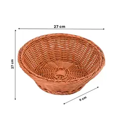 GENERICO - Pack2 Cesta Practica Tejida en 27x9cm Y+Papel de Regalo