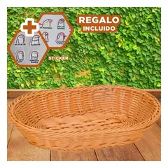 GENERICO - Pack12 Canastilla Dinamica de 30x20x7cm Y+Regalo Stickers