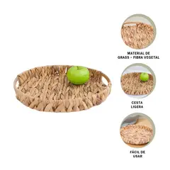 GENERICO - Pack6 Centro de Mesa Tejido con Asas Y+Papel de Regalo