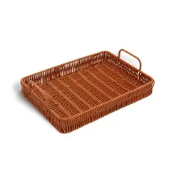 GENERICO - Bandeja Rectangular Asas de Tejido de Alimentos o Toallas