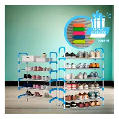 RYBIU IMPORT - Estanteria Vertical de 5 Niveles Celeste Y+Regalo Stickers